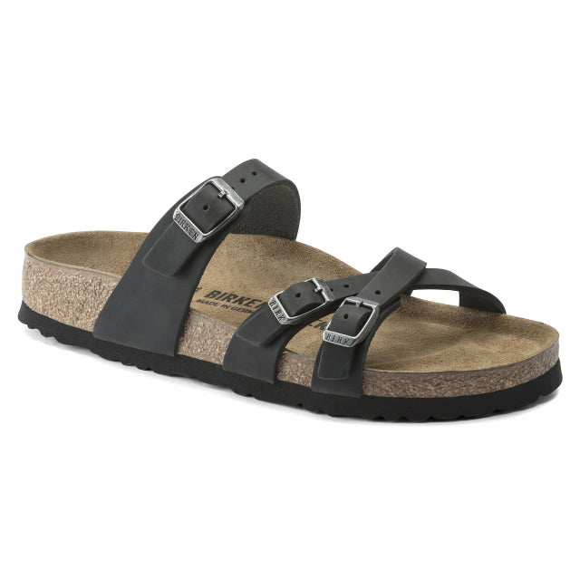Birkenstock Womens Franca Oiled Leather Black