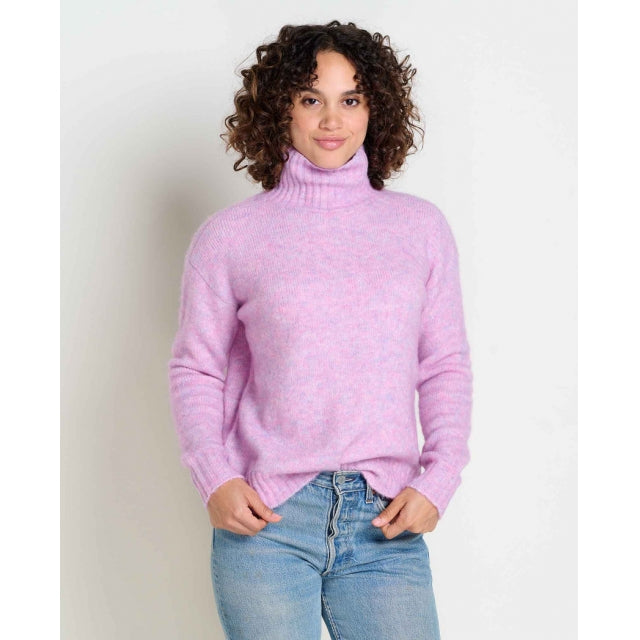 Toad&Co Womens Toddy T-Neck Sweater Rockrose