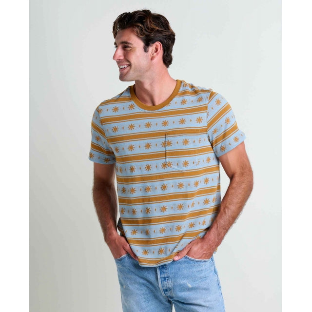 Toad&Co Mens Gremmie SS Crew Weathered Blue