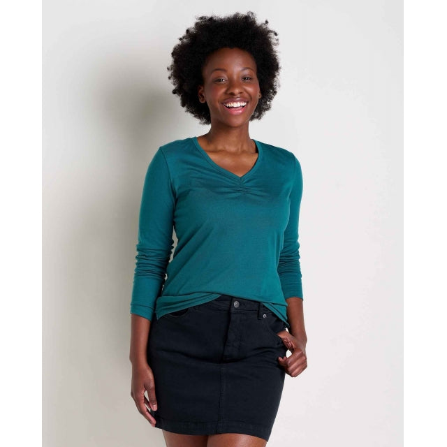 Toad&Co Womens Rose LS Tee Atlantic