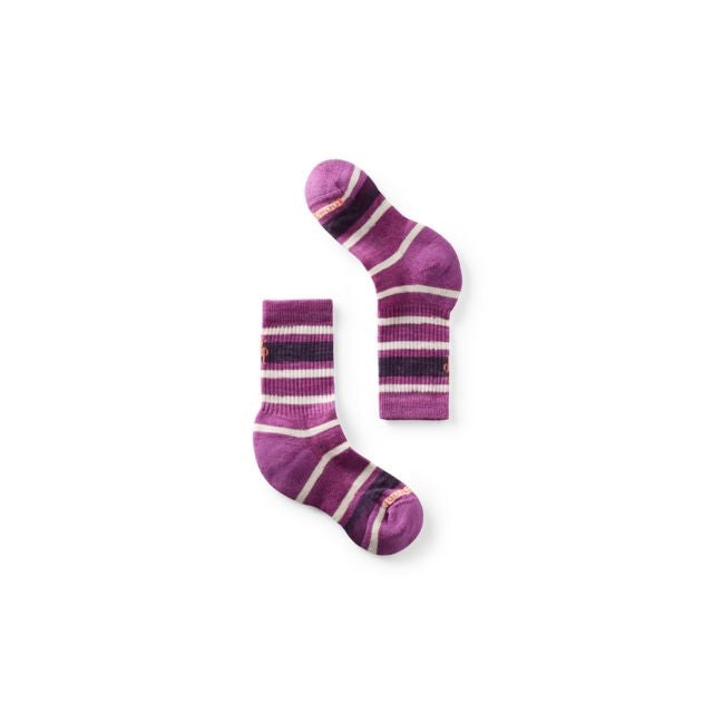 Kids' Hike Light Cushion Striped Crew Socks