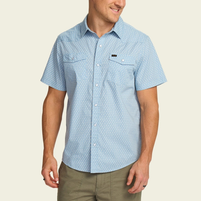 Howler Brothers H Bar B Snapshirt Lockhart Floral : Pool Blue