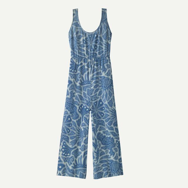 Patagonia Womens Garden Island Jumpsuit Thermal Blue