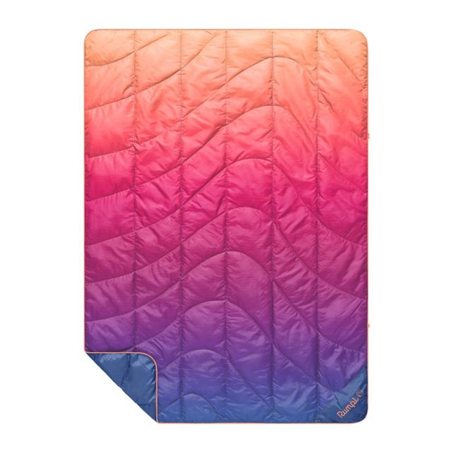Travel Puffy Blanket - Sunset Spectrum Fade