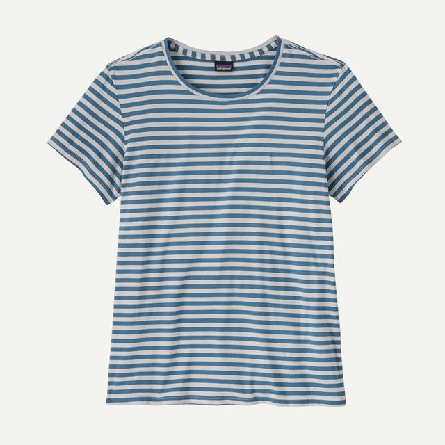 Patagonia Womens Regenerative Organic Certified Cotton Tee till Blue / S