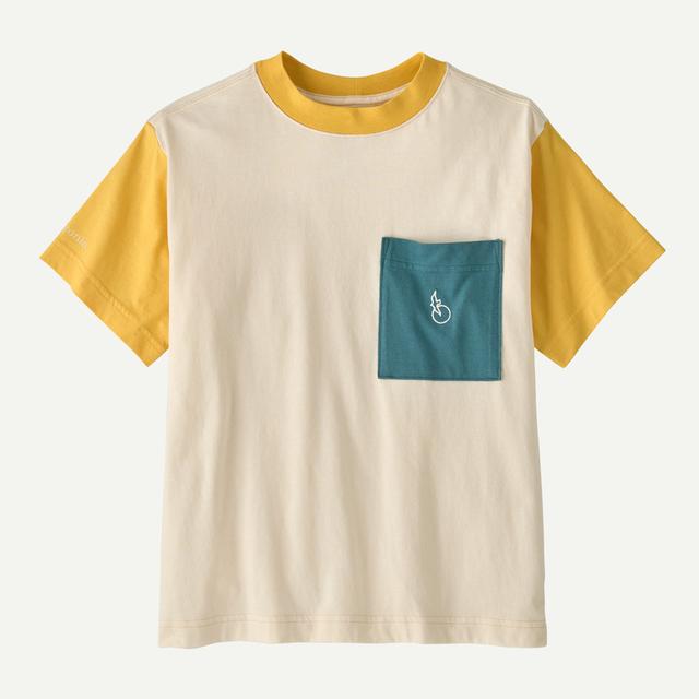 Patagonia Kids Pocket T-Shirt Undyed Natural
