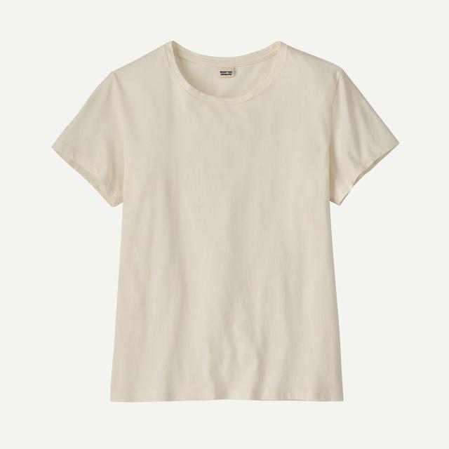 Patagonia Womens Regenerative Organic Certified Cotton Tee Undyed Natural