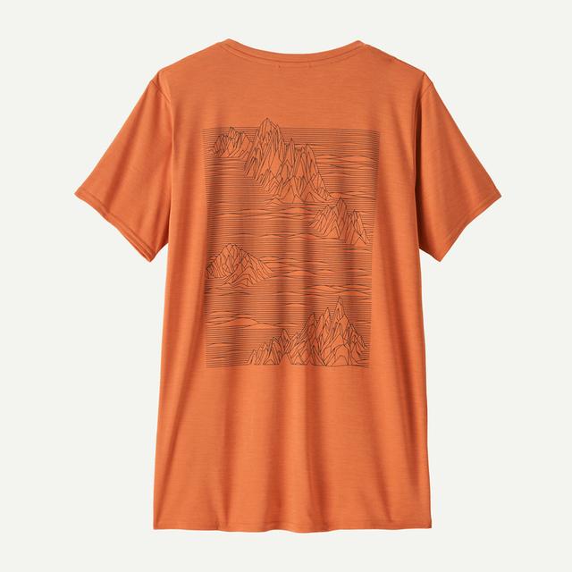Patagonia Womens Cap Cool Daily Graphic Shirt Rock Melon