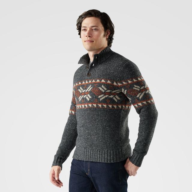 Smartwool Heavy Henley Sweater Charcoal/Pecan Brown