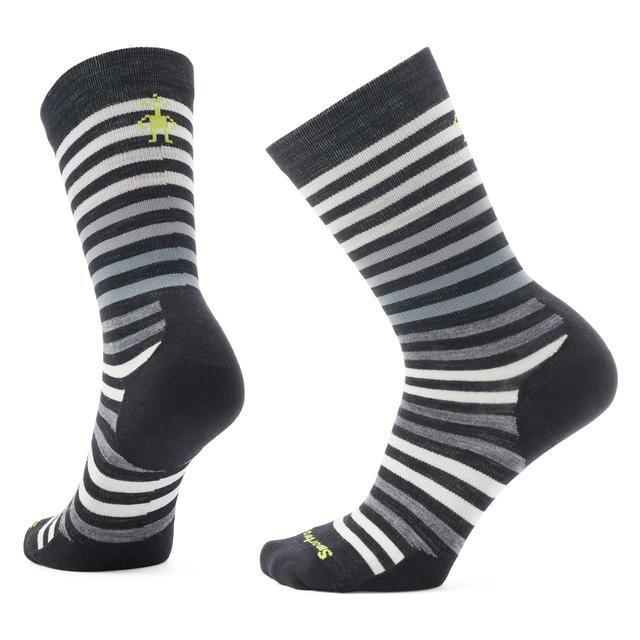 Smartwool Everyday Spruce Street Crew Socks Black-White