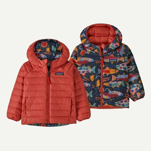 Patagonia Baby Reversible Down Sweater Hoody Ink Black