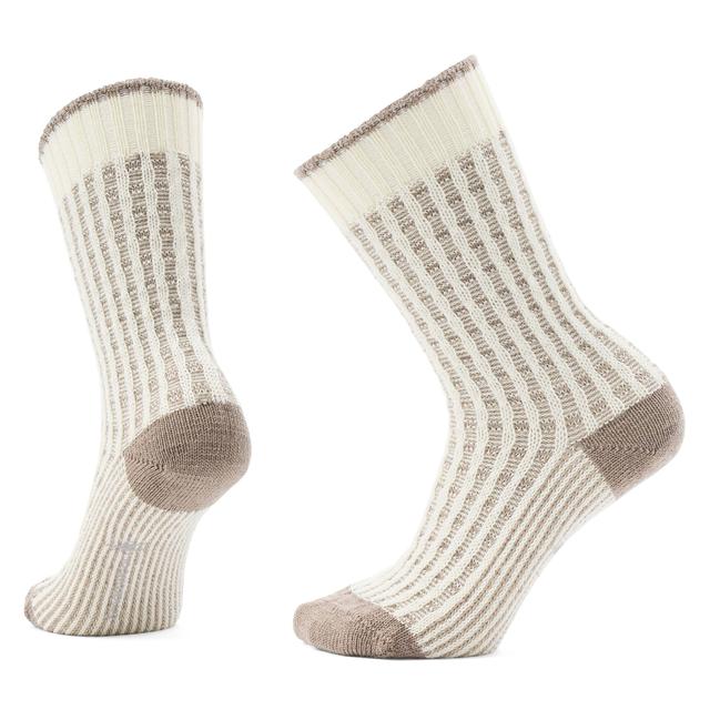 Smartwool Unisex Everyday Cozy Waffle Press Crew Socks Natural