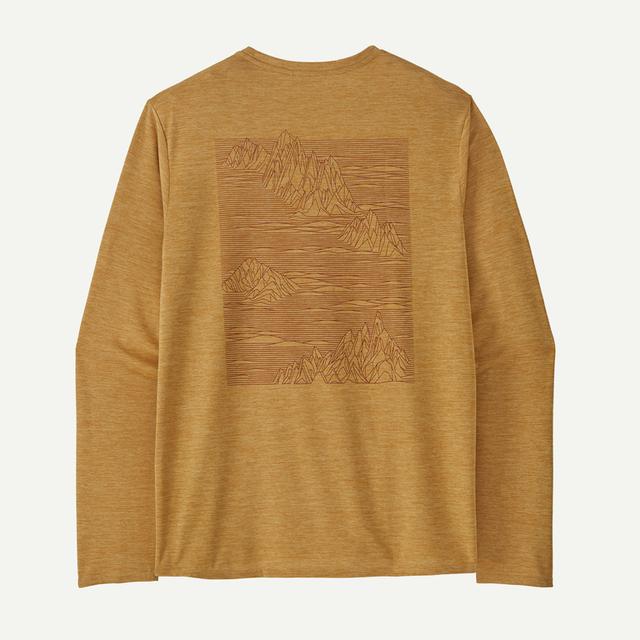 Patagonia Mens L/S Cap Cool Daily Graphic Shirt Beeswax Tan