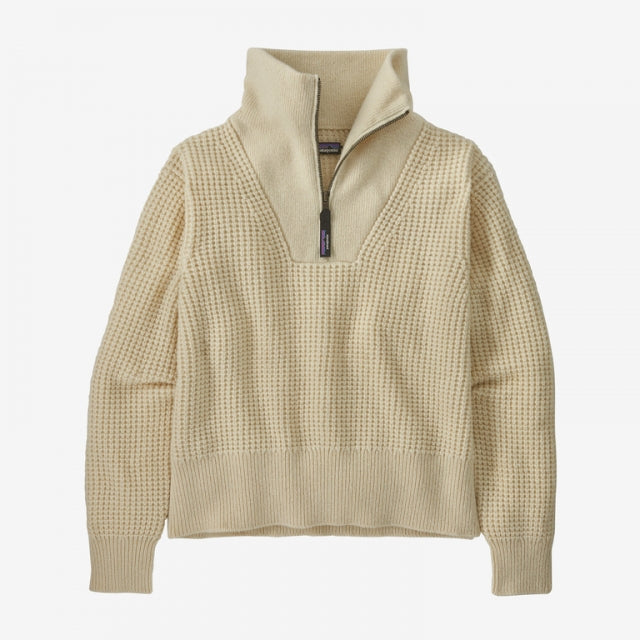 Women's Recycled Wool-Blend 1/4 Zip Sweater