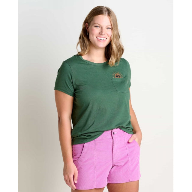 Women's Primo SS Crew Embroidered