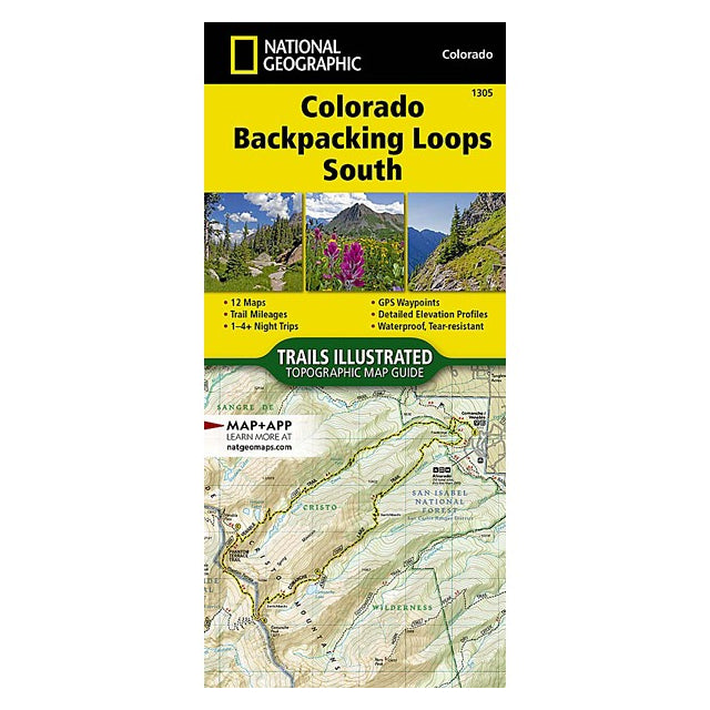 Colorado Backpack Loops South Map